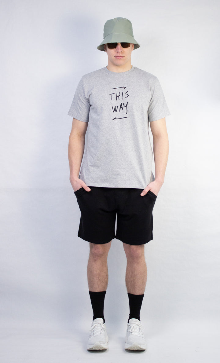 T-Shirt Homme Gris Athlétique - This Way