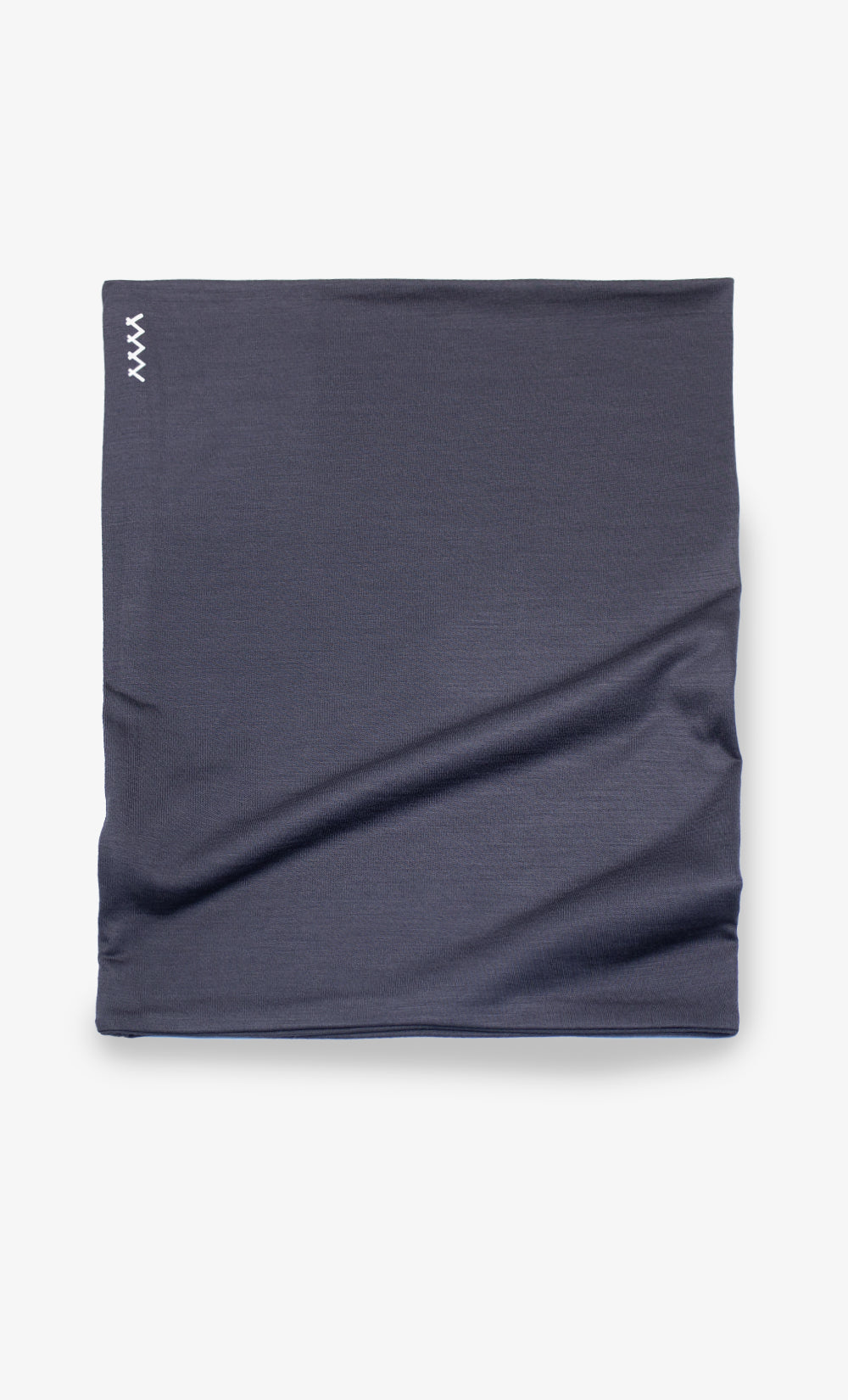 Cache-cou double en laine mérinos couleur charbon, chaud et respirant, fabriqué au Canada.